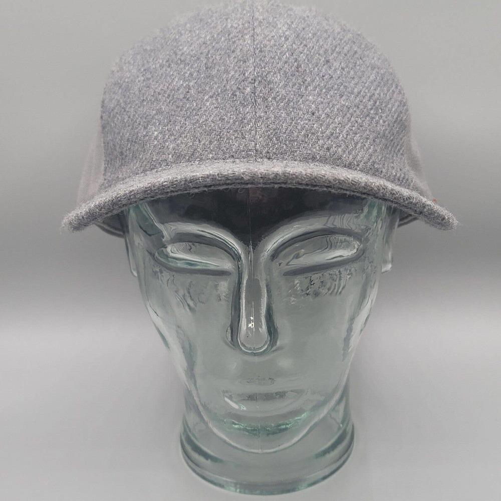 Kangol Flex Fit Baseball Cap Mens Size S/M Fitted Hat Tweed Gray Kangaroo
